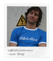 ''Catholicism Wow'' Shirt Model