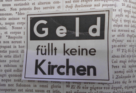 Geld fllt keine Kirchen