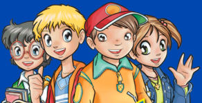 Die NET-Bande: Kevin, Lukas, Mark und Janni