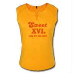 Sweet XVI. Shirt (sonnengelb)